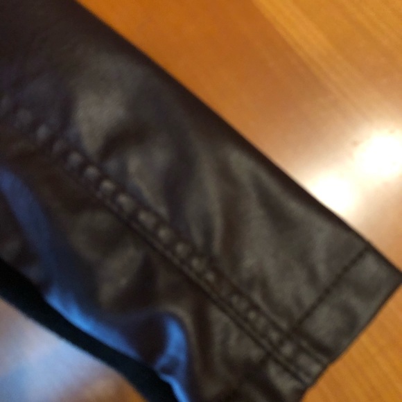 NEW LOOK fitted faux leather jacket gorgeous burgundy shade - Picture 4 of 7